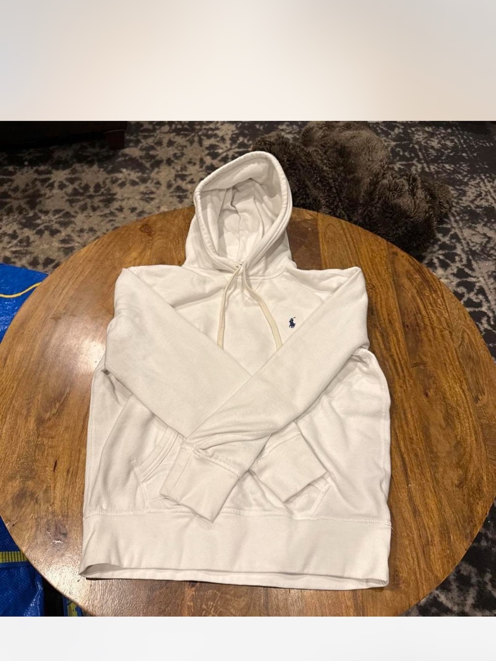 Polo by Ralph Lauren Cream Hoodie - Classic Pullover Sweatshirt